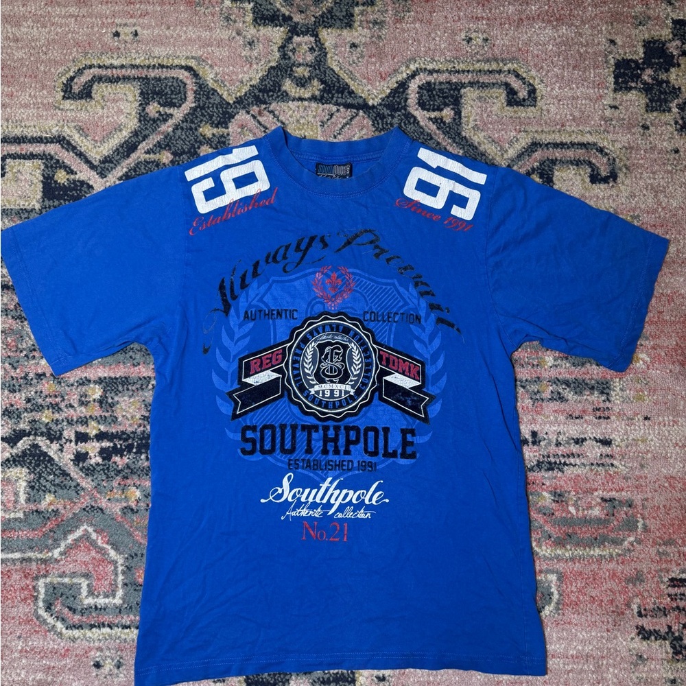 South Pole Royal Blue Graphic Tee